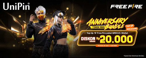 Miliki Bundle Spesial Anniversary Free Fire! Top Up Sekarang dan Nikmati Diskon 20.000*!